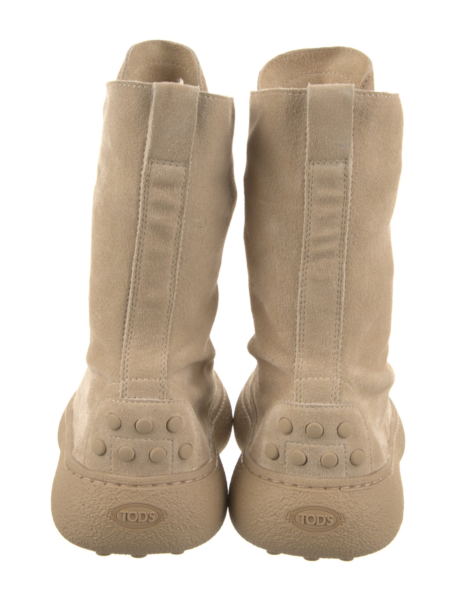 Tod's Suede Combat Boots